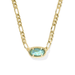Kendra Scott Elisa Figaro Gold Chain Short Pendant Necklace - Kendra Scott
