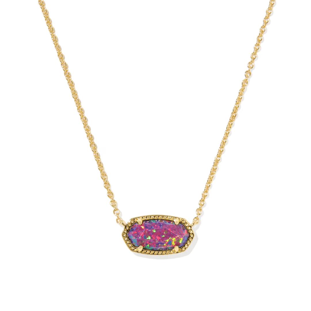 Kendra Scott Elisa Kyocera Opal Necklace - Gold - Kendra Scott
