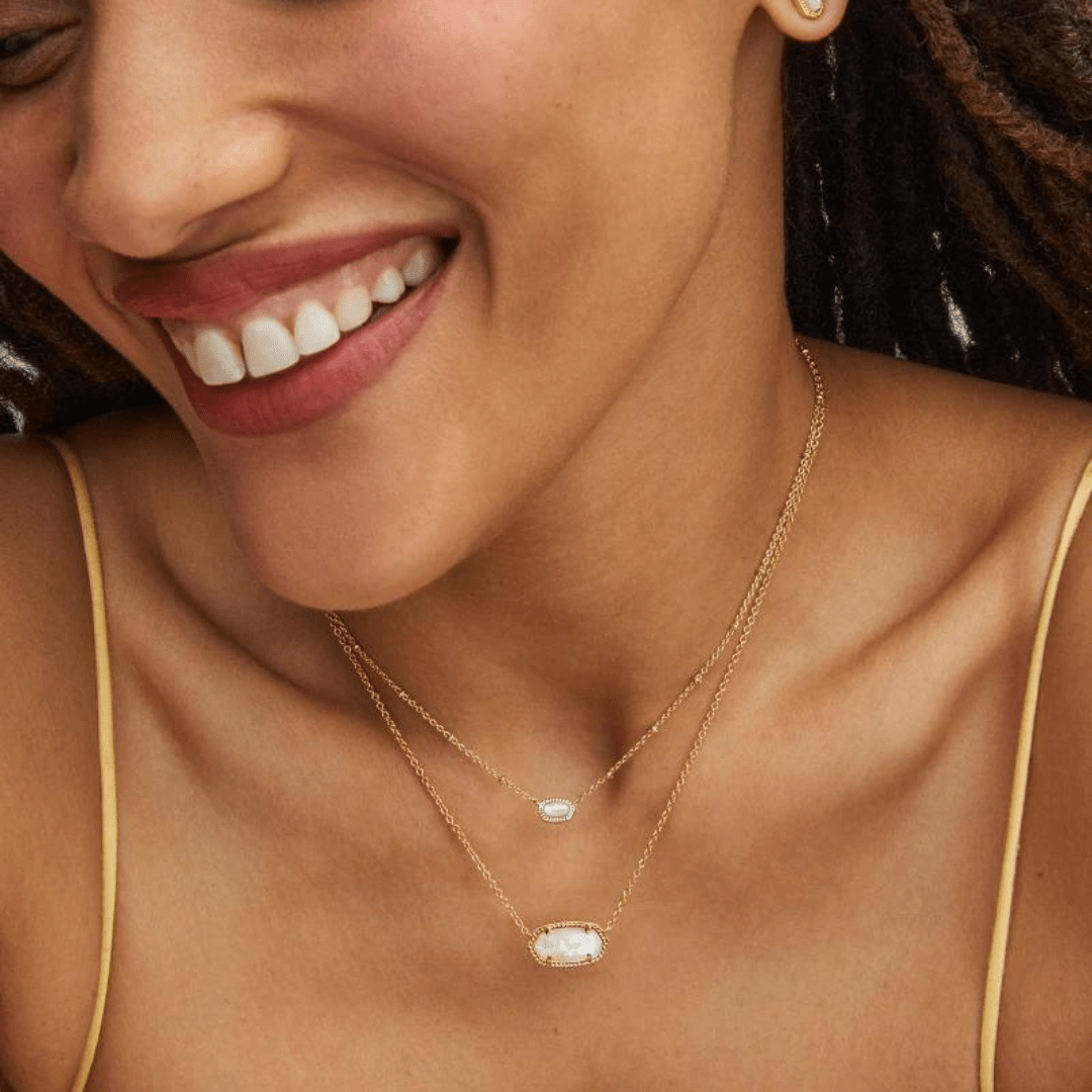 Kendra Scott Elisa Necklace Gift Set - Ivory Mother - of - Pearl - Kendra Scott
