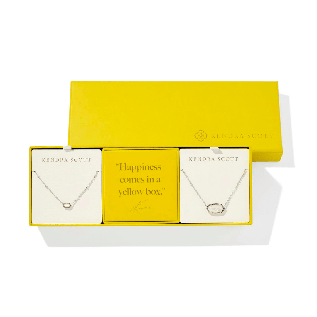 Kendra Scott Elisa Necklace Gift Set - Ivory Mother - of - Pearl - Kendra Scott