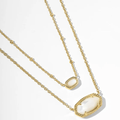 Kendra Scott Elisa Necklace Gift Set - Ivory Mother - of - Pearl - Kendra Scott