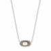 Kendra Scott Elisa Necklace - Silver Black Mother of Pearl - Kendra Scott