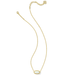 Kendra Scott Elisa Short Pendant Necklace - Gold - Kendra Scott