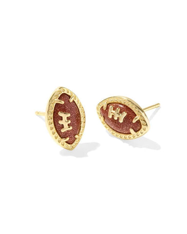 Kendra Scott Football Stud Earrings - Gold - Kendra Scott