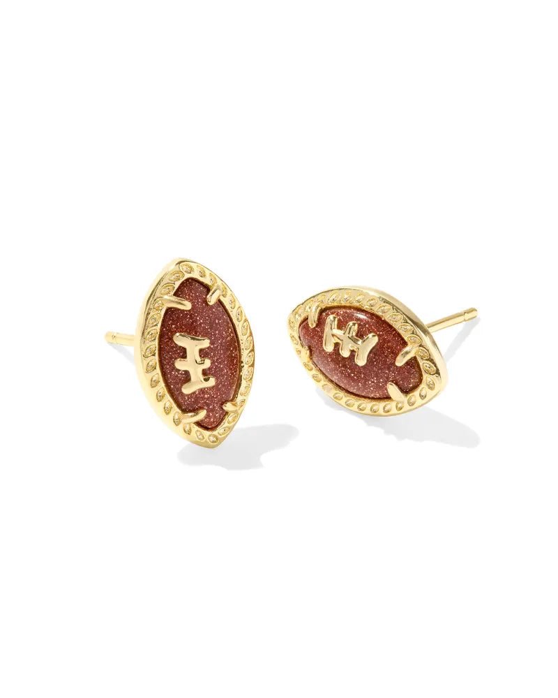 Kendra Scott Football Stud Earrings - Gold - Kendra Scott