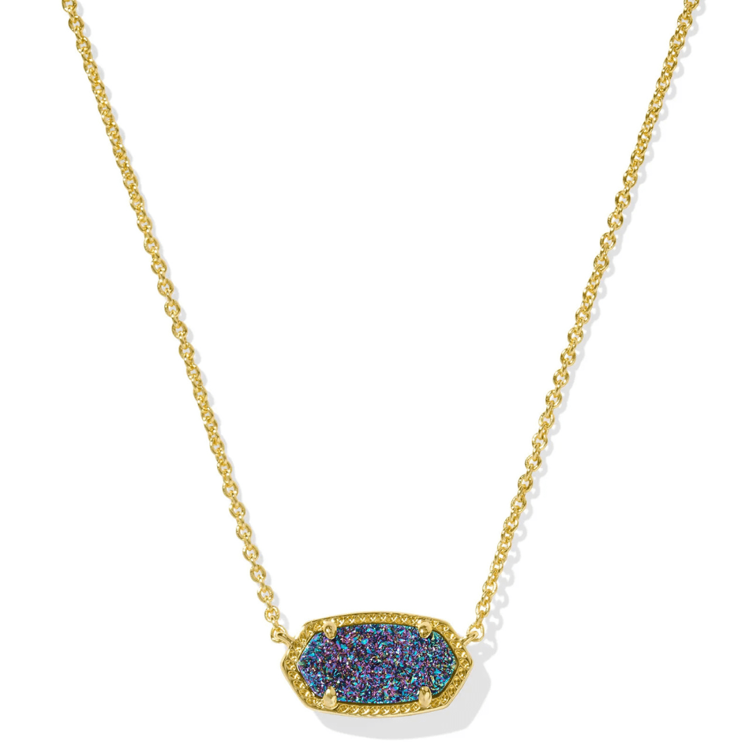 Kendra Scott Gold Elisa Necklace - Multi Druzy - Kendra Scott