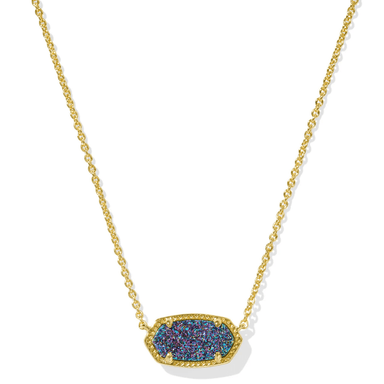 Kendra Scott Gold Elisa Necklace - Multi Druzy - Kendra Scott