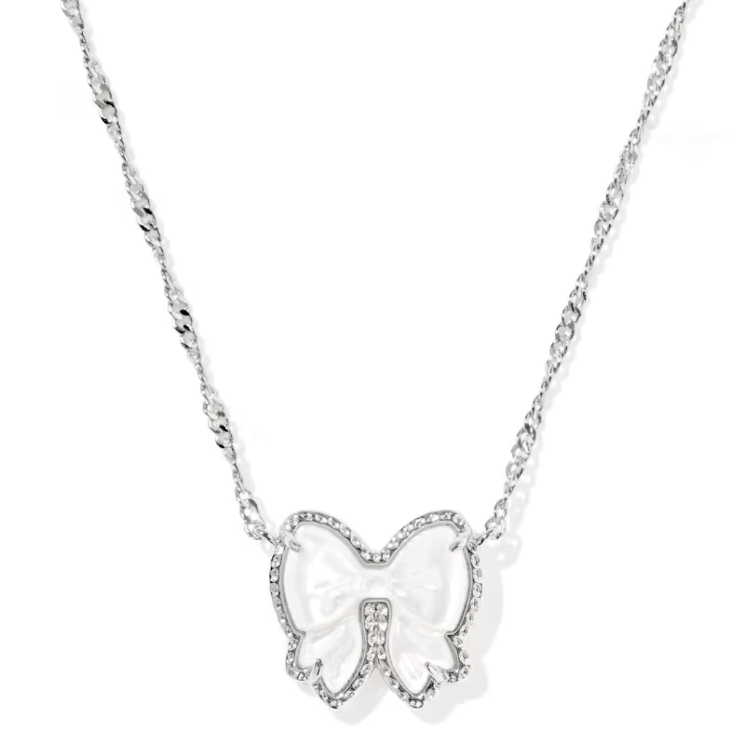 Kendra Scott Haley Bow Necklace - Silver - Kendra Scott