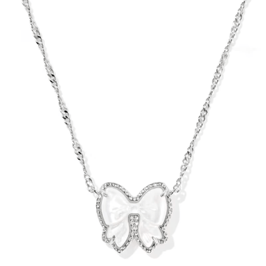 Kendra Scott Haley Bow Necklace - Silver - Kendra Scott