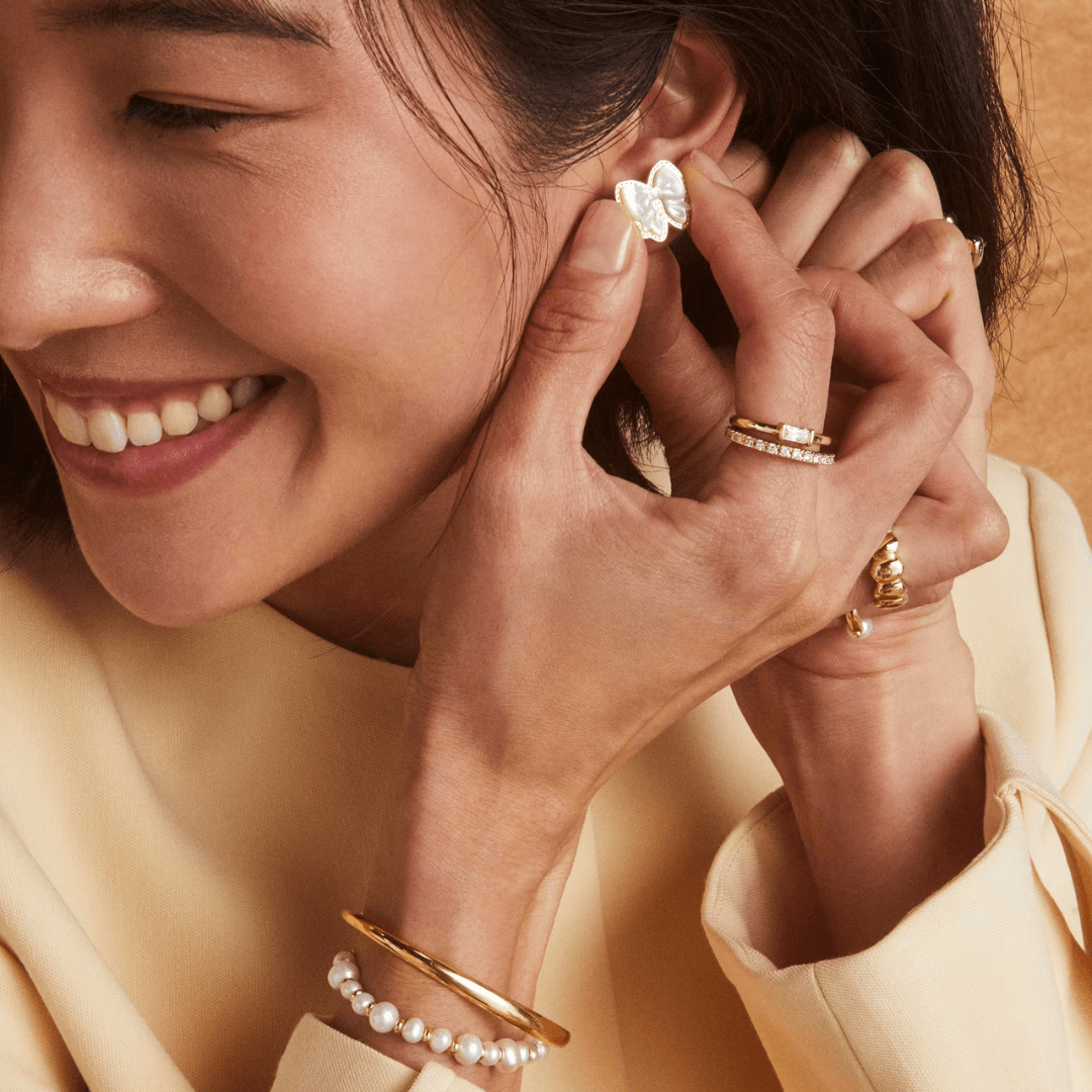 Kendra Scott Haley Bow Stud Earrings - Gold - Kendra Scott