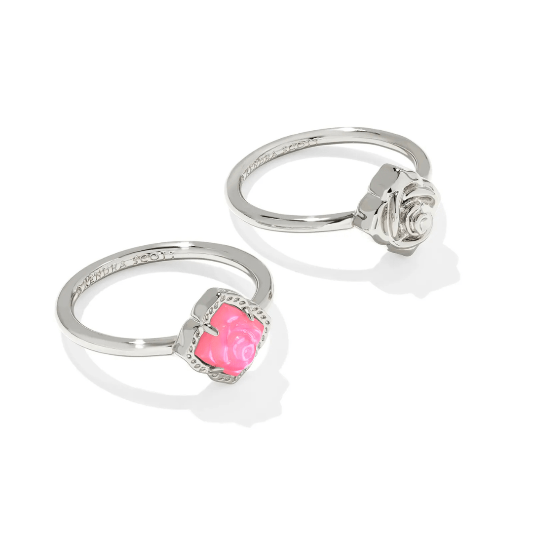 Kendra Scott Mallory Rose Ring Set - Silver - Kendra Scott