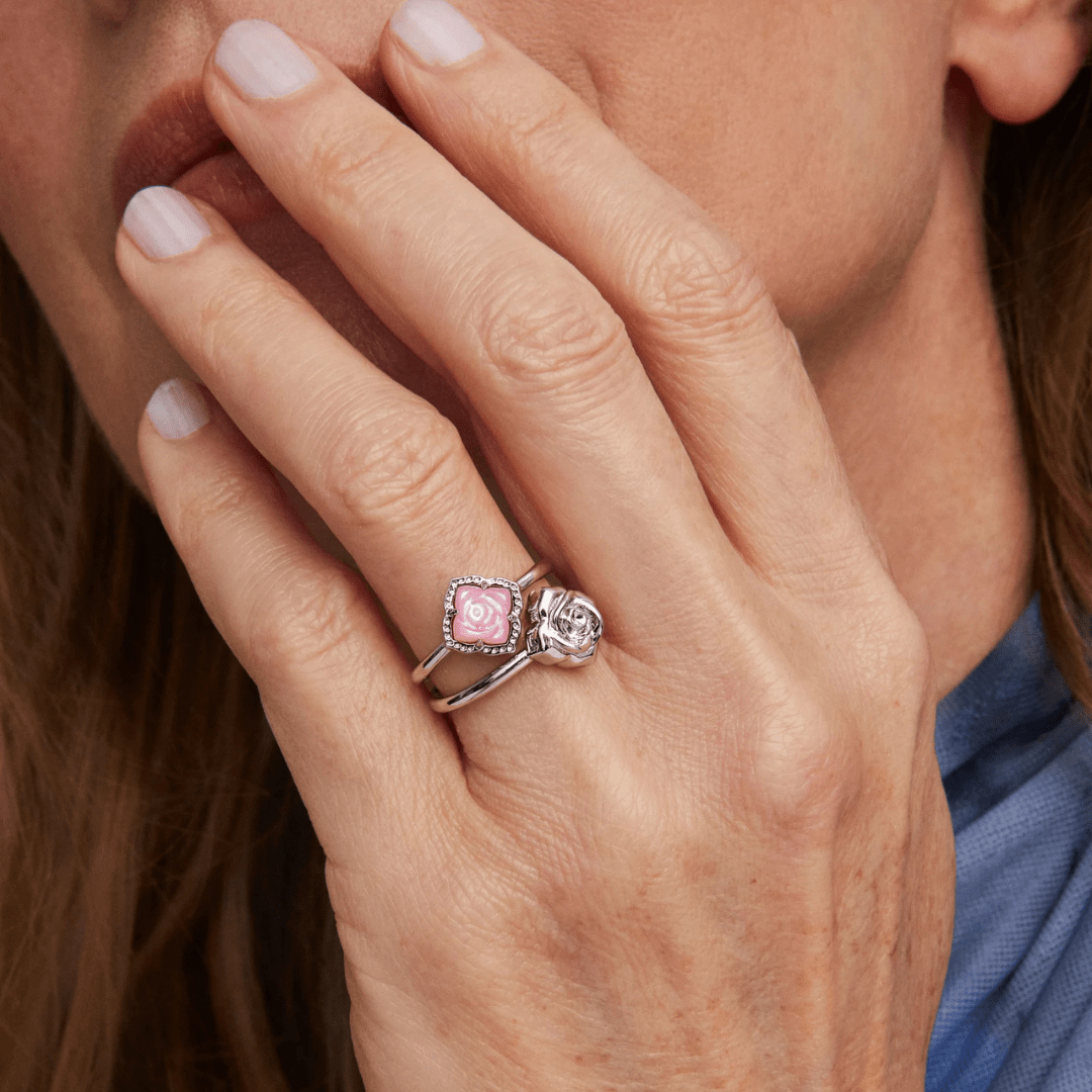 Kendra Scott Mallory Rose Ring Set - Silver - Kendra Scott