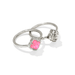 Kendra Scott Mallory Rose Ring Set - Silver - Kendra Scott