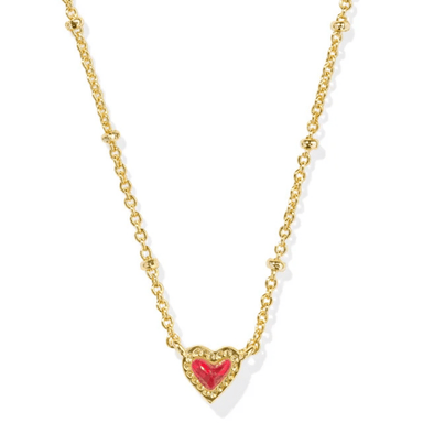Kendra Scott Mini Ari Heart Satellite Pendant Necklace - Gold - Kendra Scott