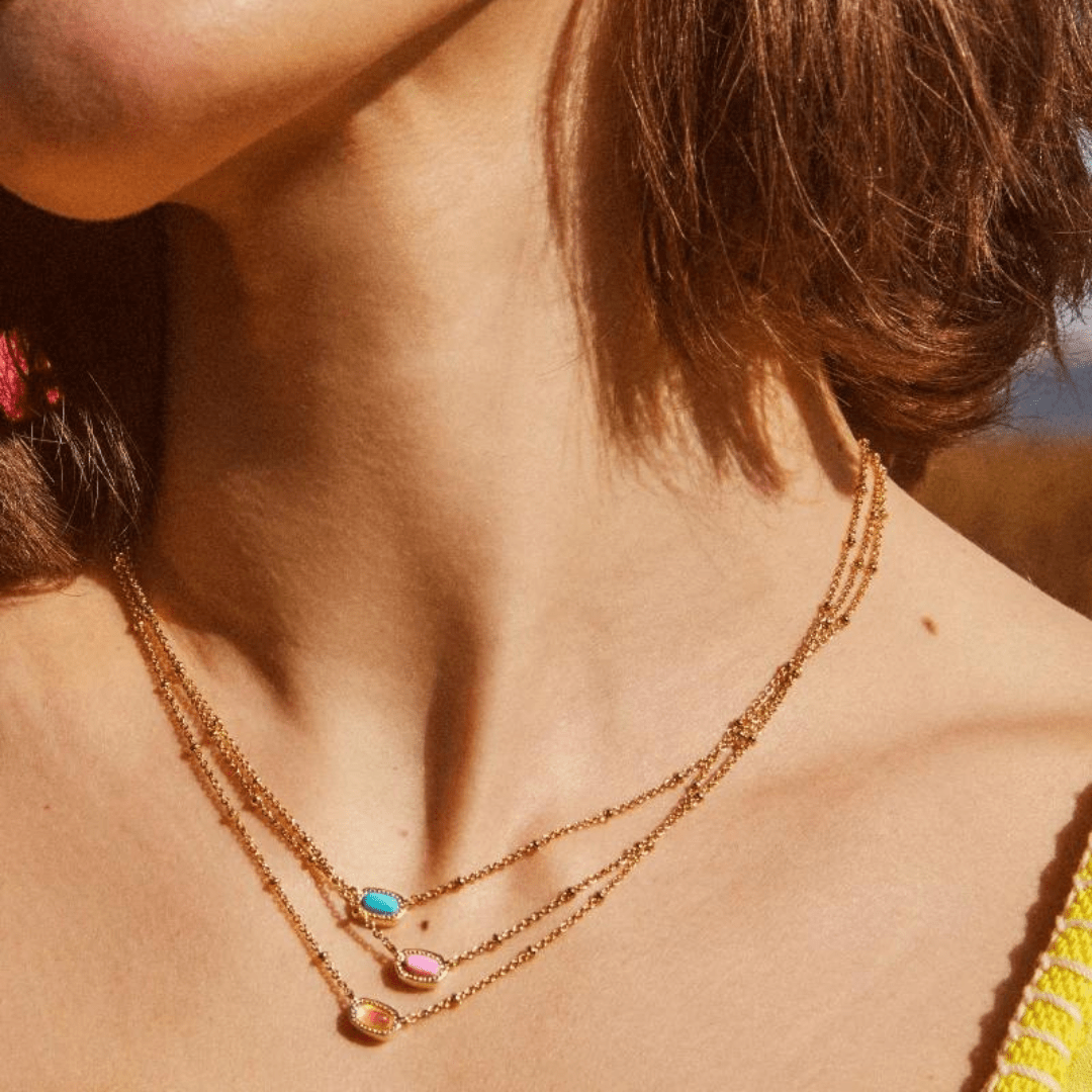 Kendra Scott Mini Elisa Necklace - Gold - Kendra Scott