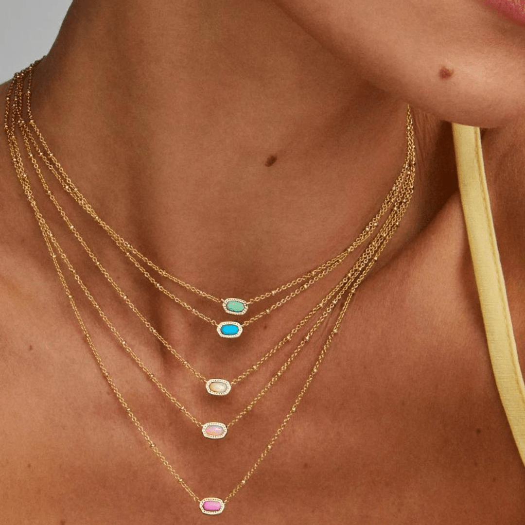 Kendra Scott Mini Elisa Necklace - Gold - Kendra Scott