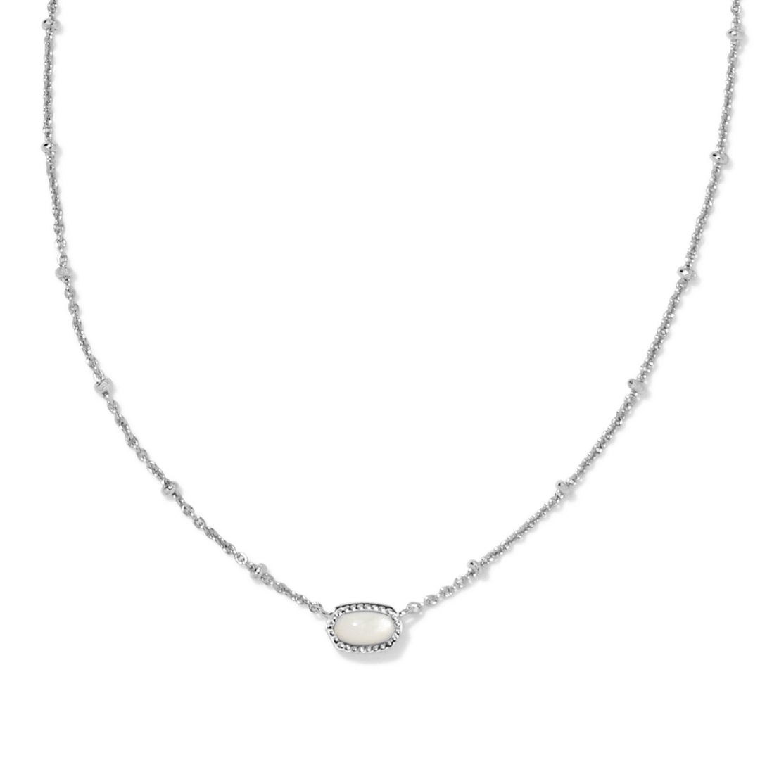 Kendra Scott Mini Elisa Necklace - Rhodium - Kendra Scott