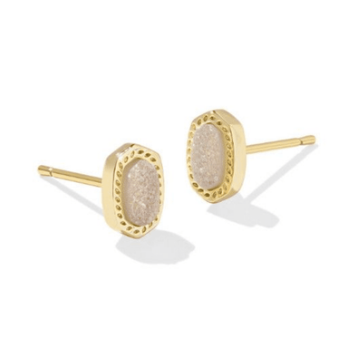 Kendra Scott Mini Ellie Gold Studs - Iridescent Druzy - Kendra Scott