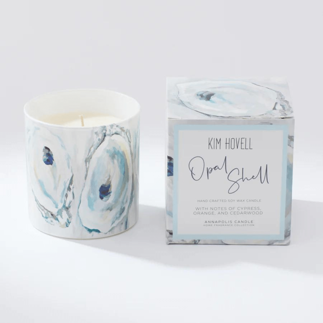 Kim Hovell Boxed Candle - Opal Shell - Annapolis Candle