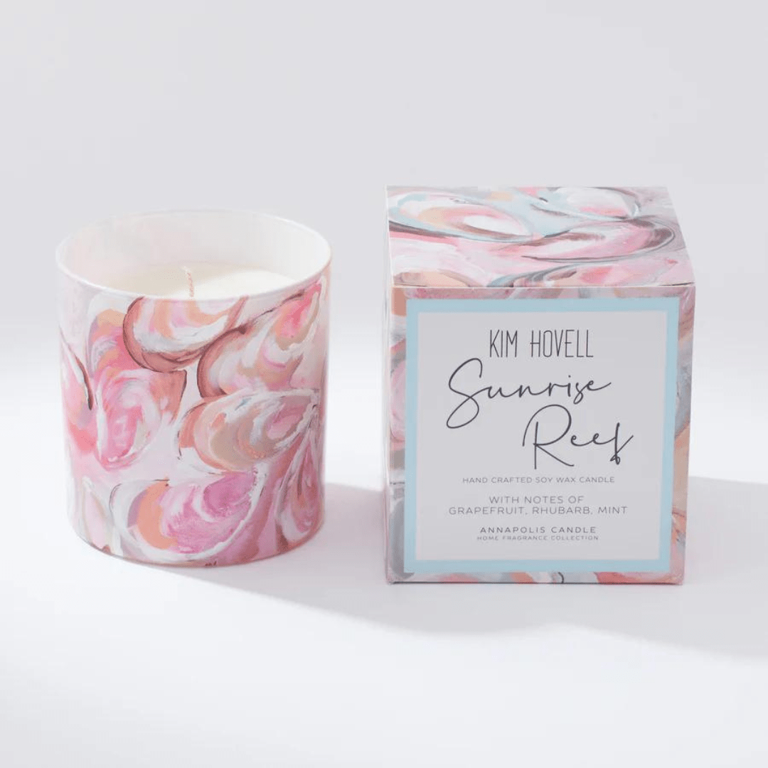Kim Hovell Boxed Candle - Sunrise Reef - Annapolis Candle