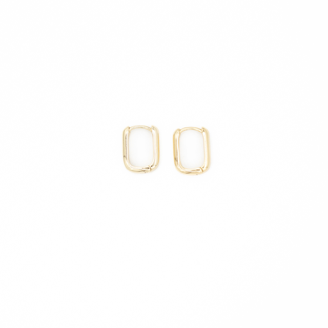 Kimberly James Jewelry Align Rectangle Huggie - Kimberly James Jewelry