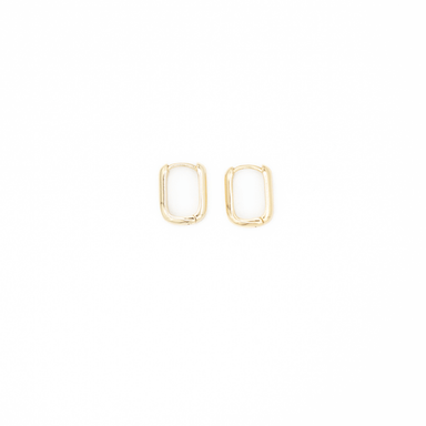 Kimberly James Jewelry Align Rectangle Huggie - Kimberly James Jewelry