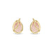 Kimberly James Jewelry Heron Wing Stud - Pink Chalcedony - Kimberly James Jewelry
