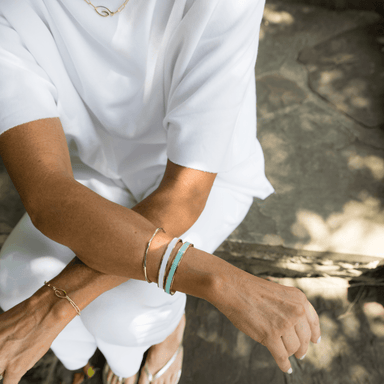 Kimberly James Jewelry Mariner Enamel Adjustable Bangle - Kimberly James Jewelry