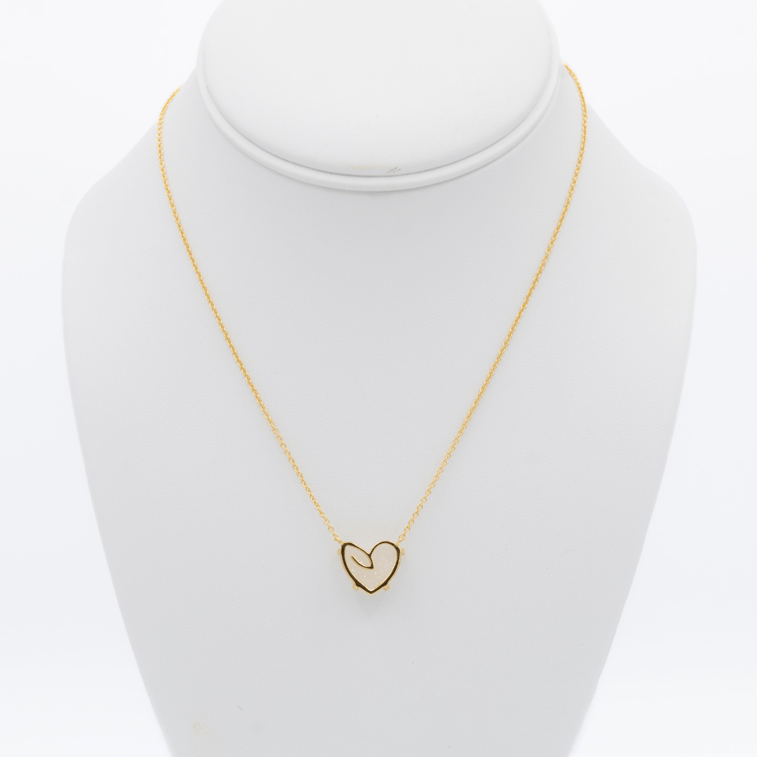 Kimberly James Jewelry Open Heart Heron Wing Necklace - Kimberly James Jewelry