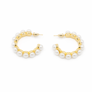 Kimberly James Jewelry Pearl Hoop - Kimberly James Jewelry