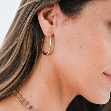 Kimberly James Jewelry Tear Drop Hoop - Kimberly James Jewelry