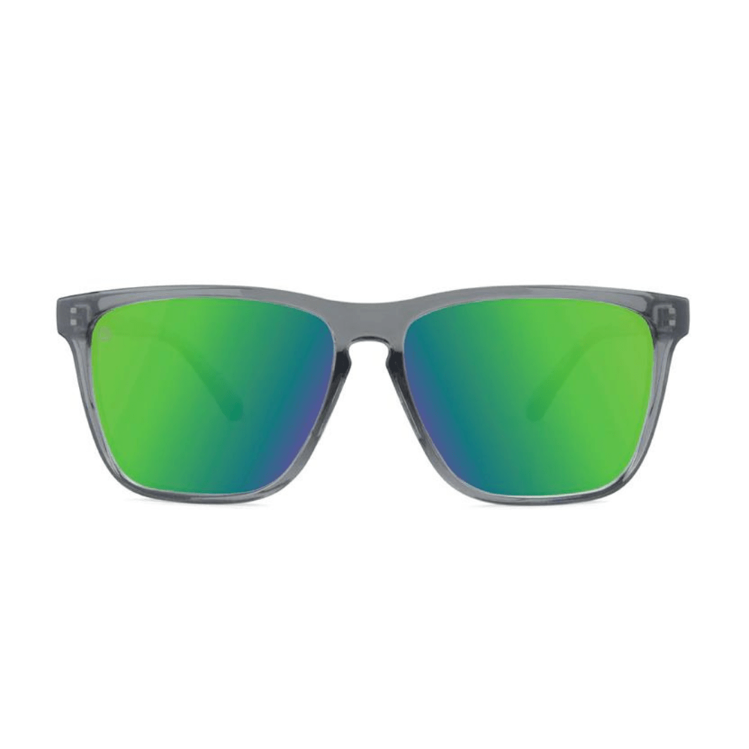 Knockaround Fast Lanes Sport Sunglasses - Clear Grey/Green Moonshine - Knockaround