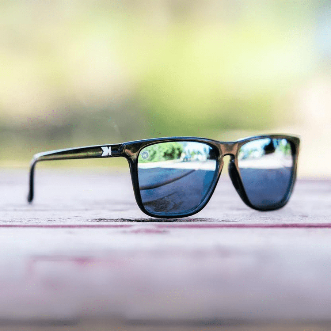 Knockaround Fast Lanes Sport Sunglasses - Jelly Black/Sky Blue - Knockaround