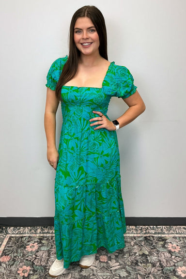 La Mer Luxe Serenity Maxi Dress - Kelly Green Mykonos - La Mer Luxe
