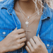 Leslie Curtis Anniston Small Cross Necklace - Leslie Curtis Jewelry Designs