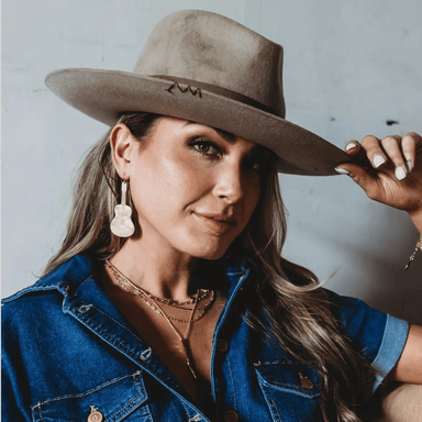 Leslie Curtis Cash Guitar Dangle Earrings - Gold - Leslie Curtis Jewelry Designs