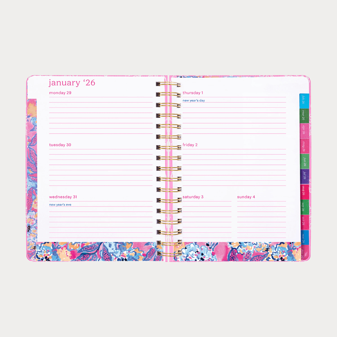 Lilly Pulitzer Large 17 Month Agenda - Lifeguard Press