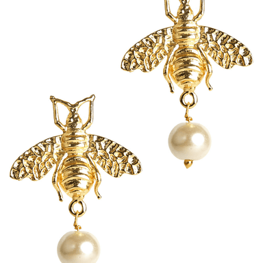 Lisi Lerch Bee Pearl Drop Studs - Lisi Lerch