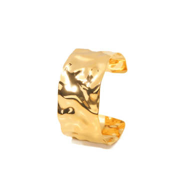 Liv Bella Vita Leona Large Hammered Cuff - Liv Bella Vita