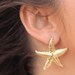 Liv Bella Vita Lucia Starfish Textured Stud - Liv Bella Vita