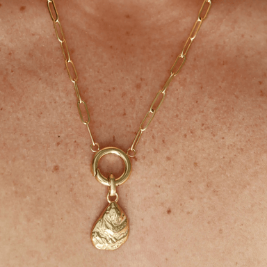 Liv Bella Vita Tini' Time Paperclip Charm Necklace - Oyster - Liv Bella Vita