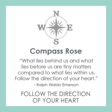 Lola Compass Pendant - Periwinkle - Small - Lola