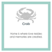 LOLA Crab Pendant - Periwinkle - Small - Lola