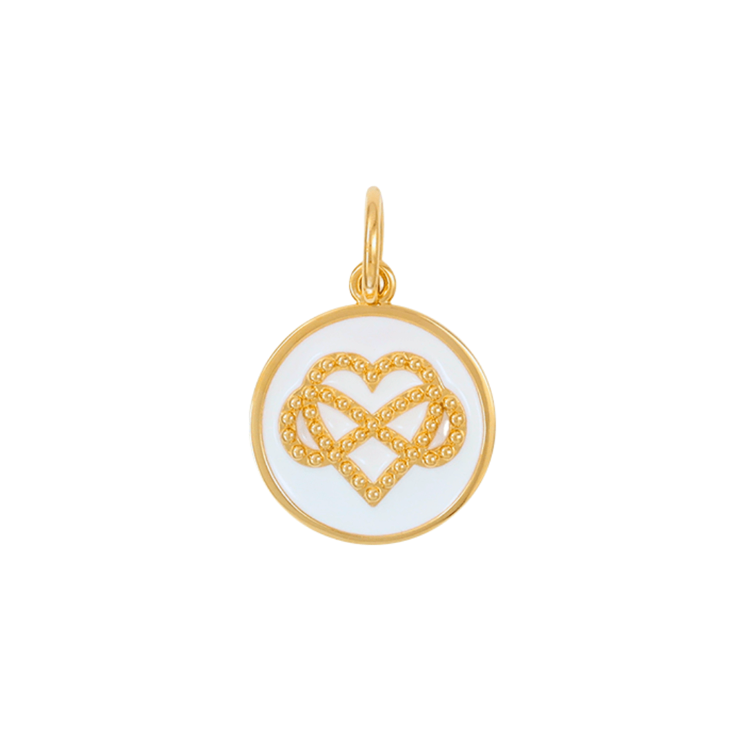 Lola Grandmother/Granddaughter Pendant - Gold/White - Small - Lola