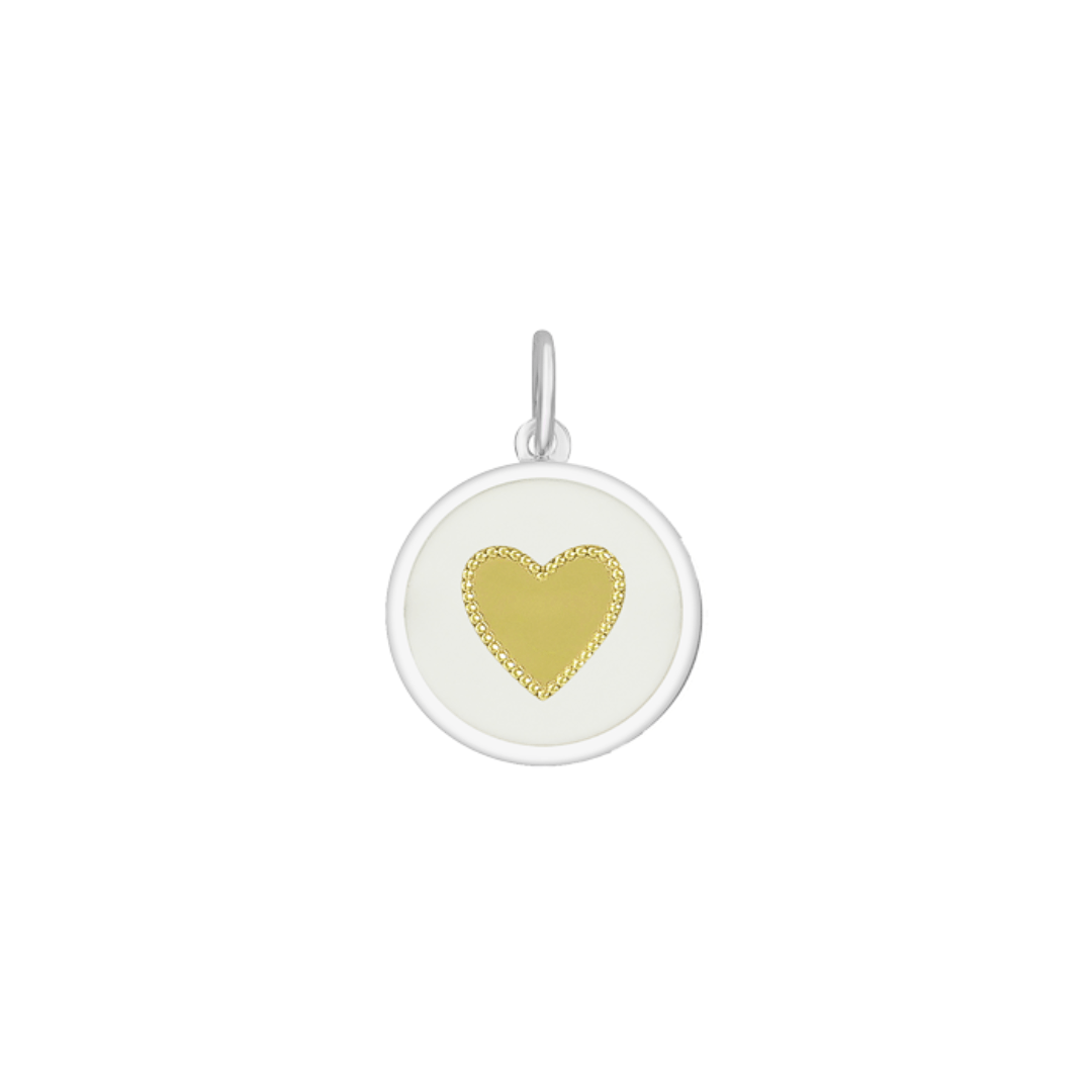Lola Heart Pendant - Gold Center - Lola