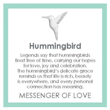 Lola Hummingbird Pendant - Alpine White/Gold - Small - Lola