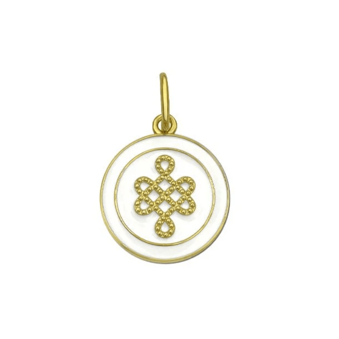Lola Mother & Daughter Pendant - Gold/Alpine White - Lola