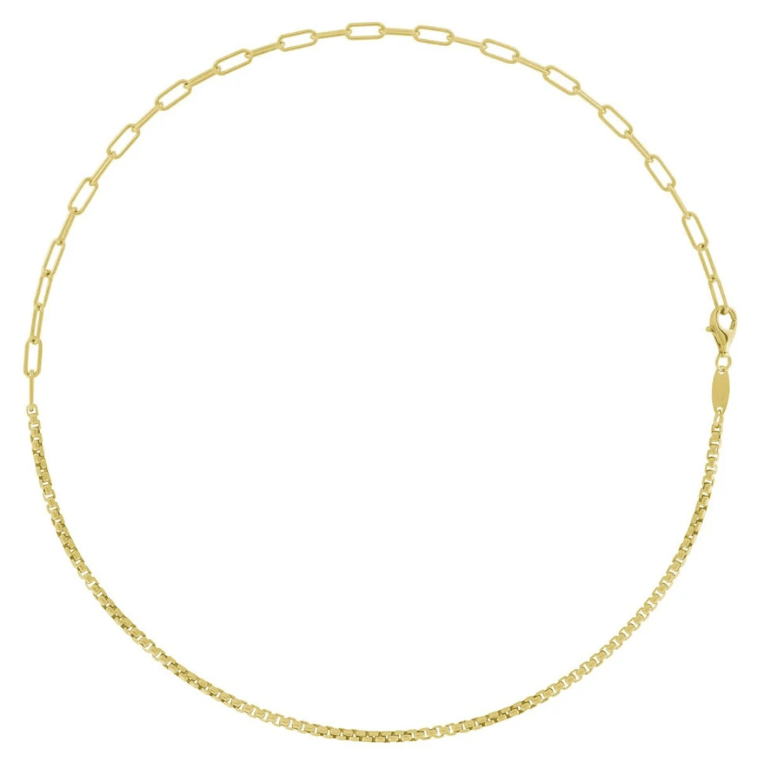 Lola Oval & Rounded Split Chain - Gold - Lola
