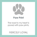 Lola Paw Print Pendant - Alpine White - Lola