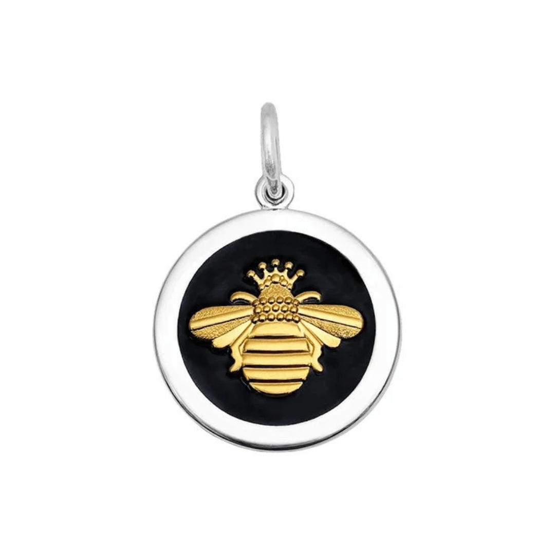 Lola Queen Bee Pendant - Gold/Black - Lola